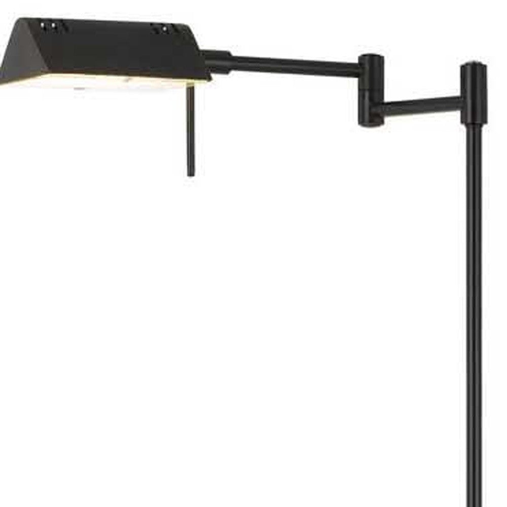 61" Bronze Adjustable Swing Arm Floor Lamp - Lighting