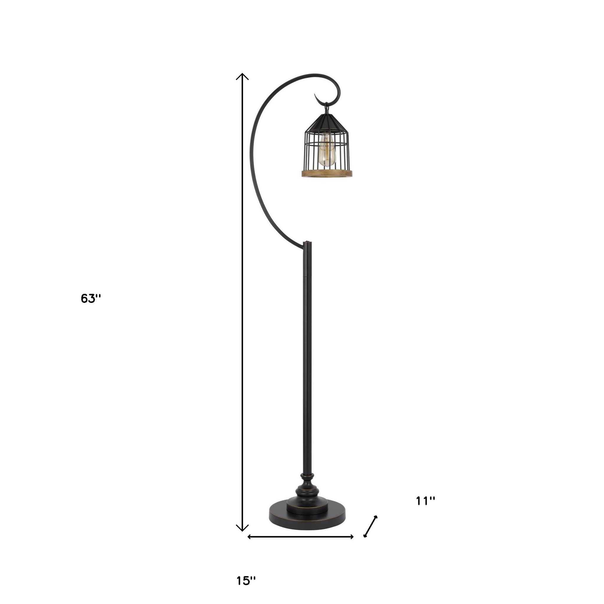 63" Bronze Traditional Shaped Floor Lamp - Lighting
