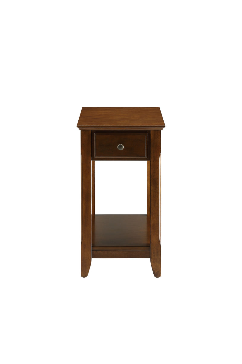 23" Brown Solid Wood End Table - Living Room