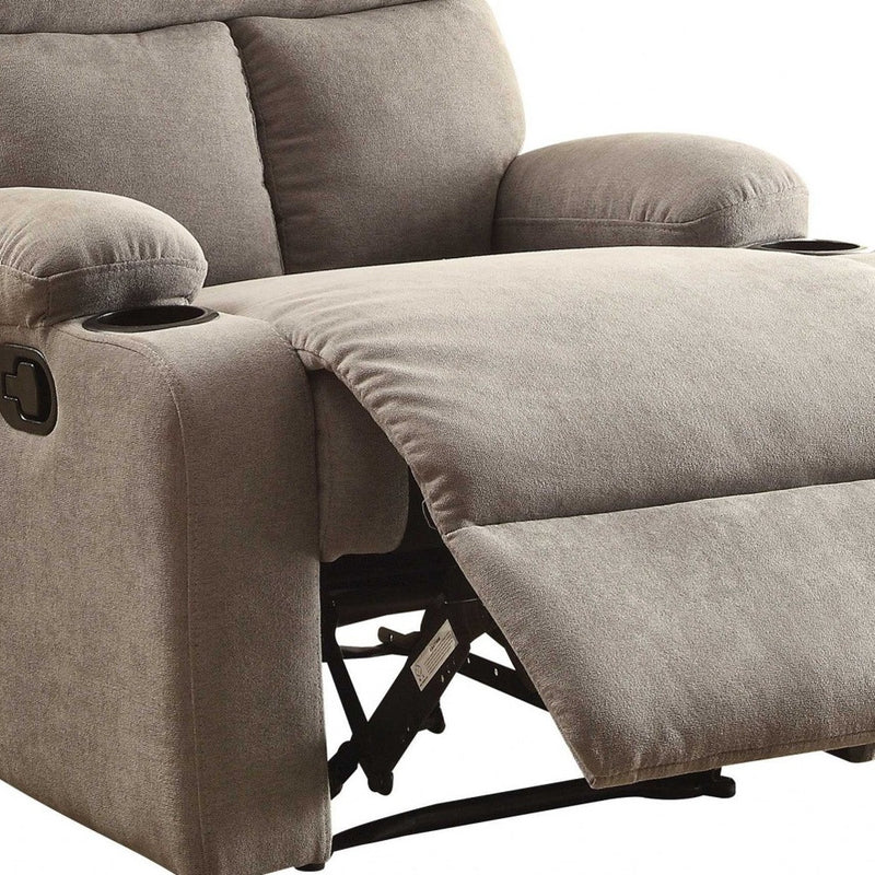 32" Gray Linen Recliner - Living Room