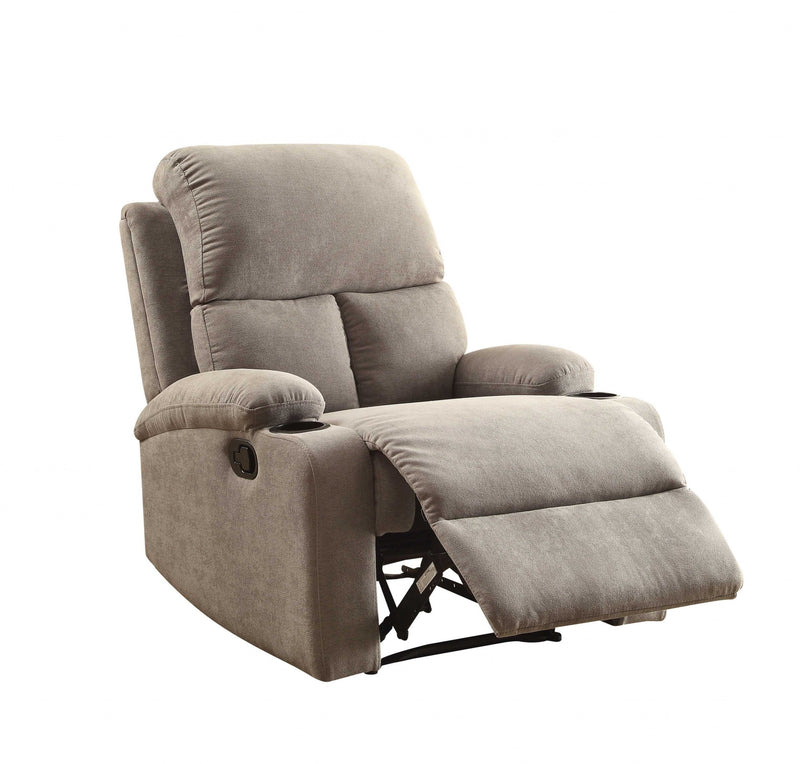 32" Gray Linen Recliner - Living Room