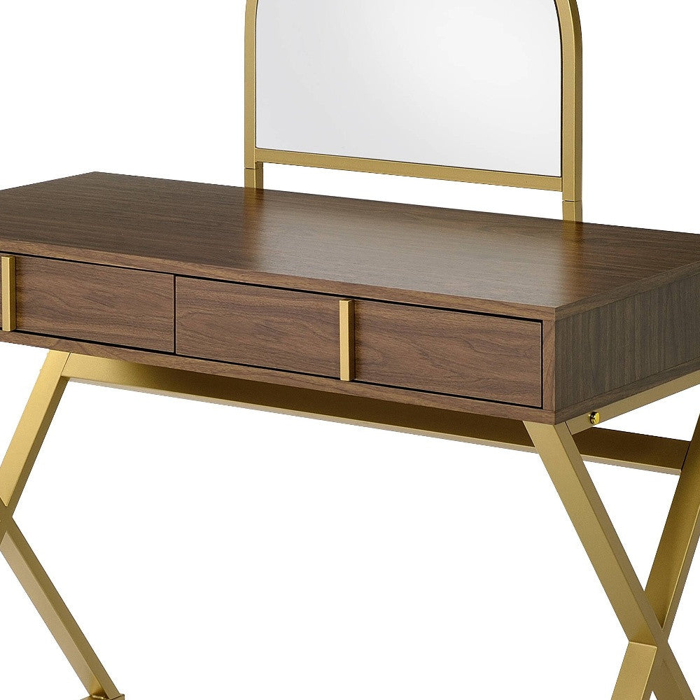 42" Vanity Table with Mirror - Living Room
