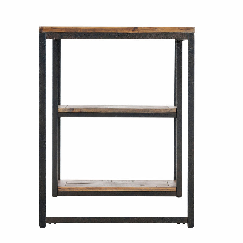 50" Brown and Black Solid Wood Writing Desk - Office