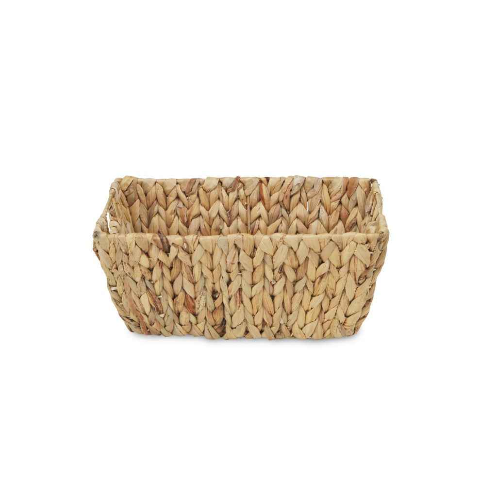 14" Brown Water Hyacinth Basket