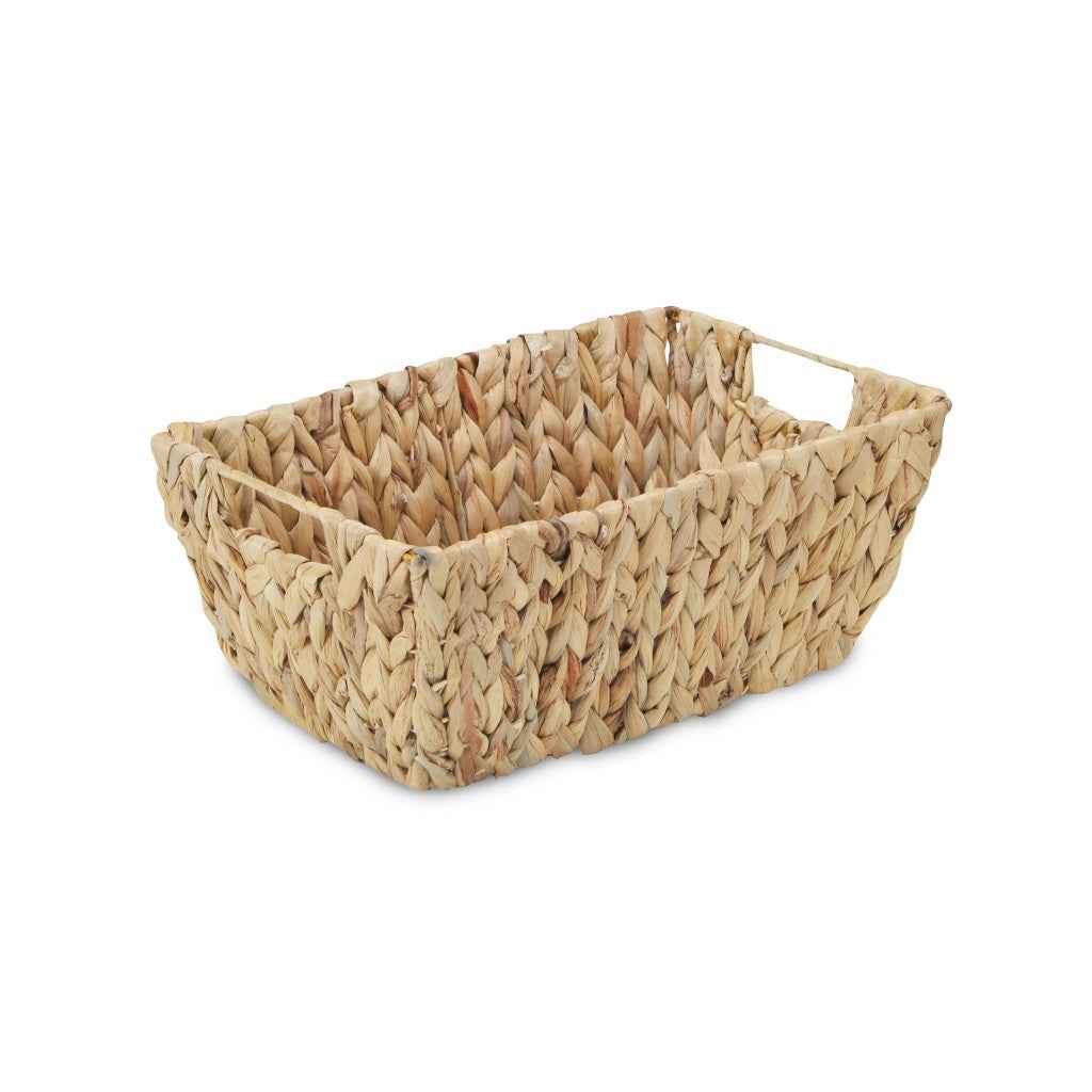 14" Brown Water Hyacinth Basket