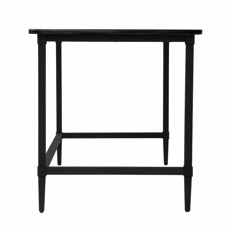 53" Black Wood Sled Writing Desk - Office