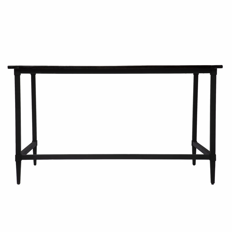 53" Black Wood Sled Writing Desk - Office