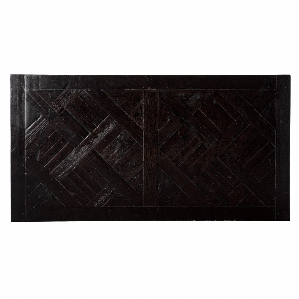 53" Black Wood Sled Writing Desk - Office