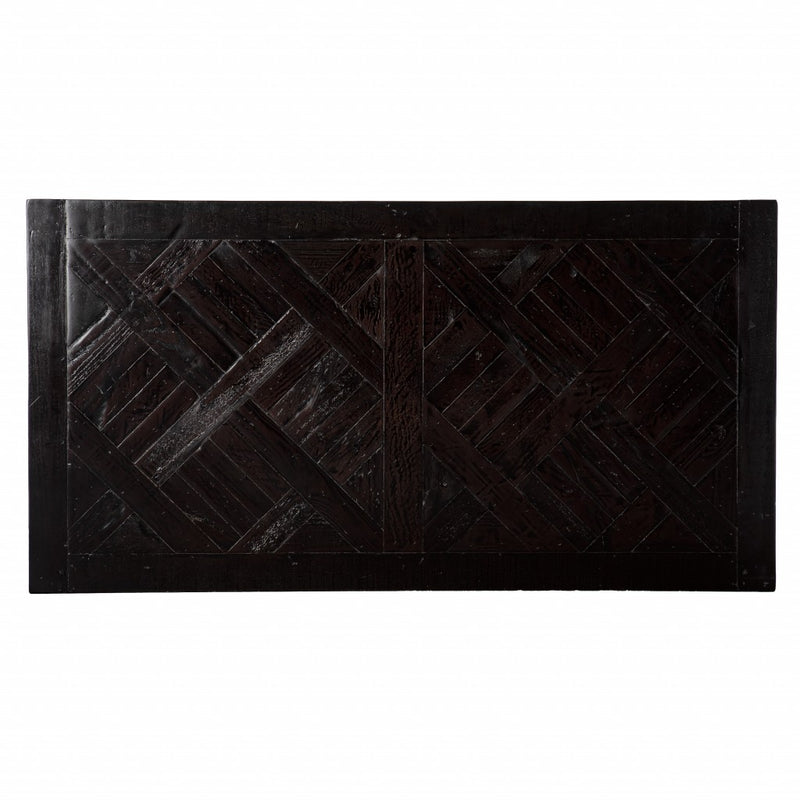 53" Black Wood Sled Writing Desk - Office