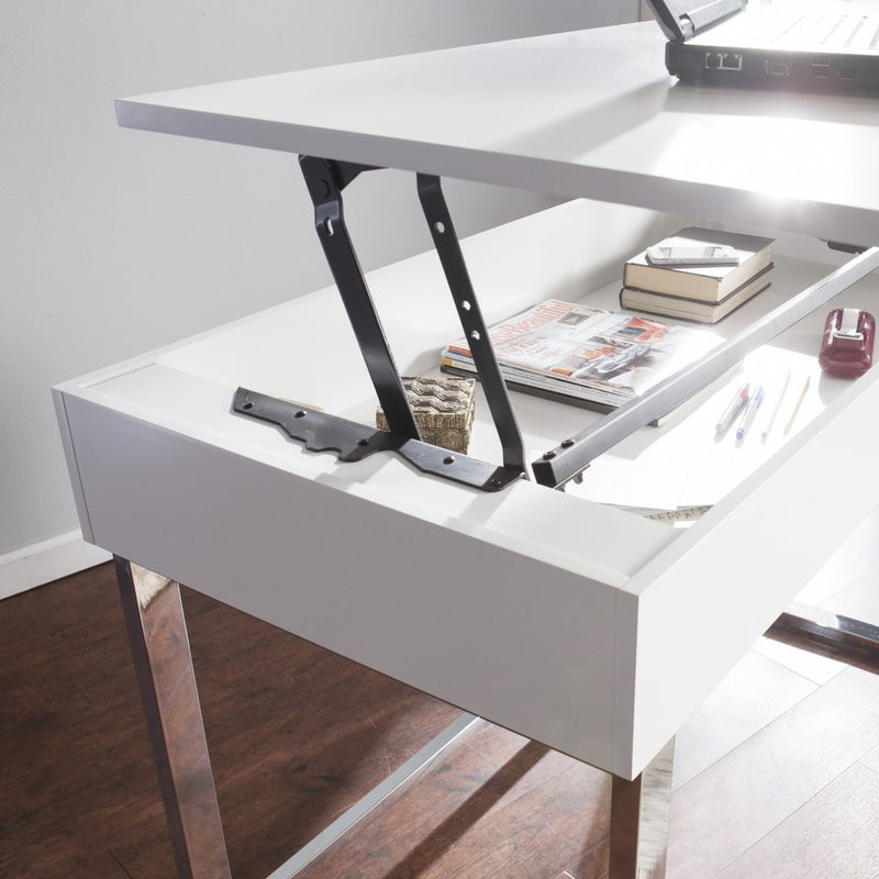 48" Adjustable White Standing Desk Converter - Office