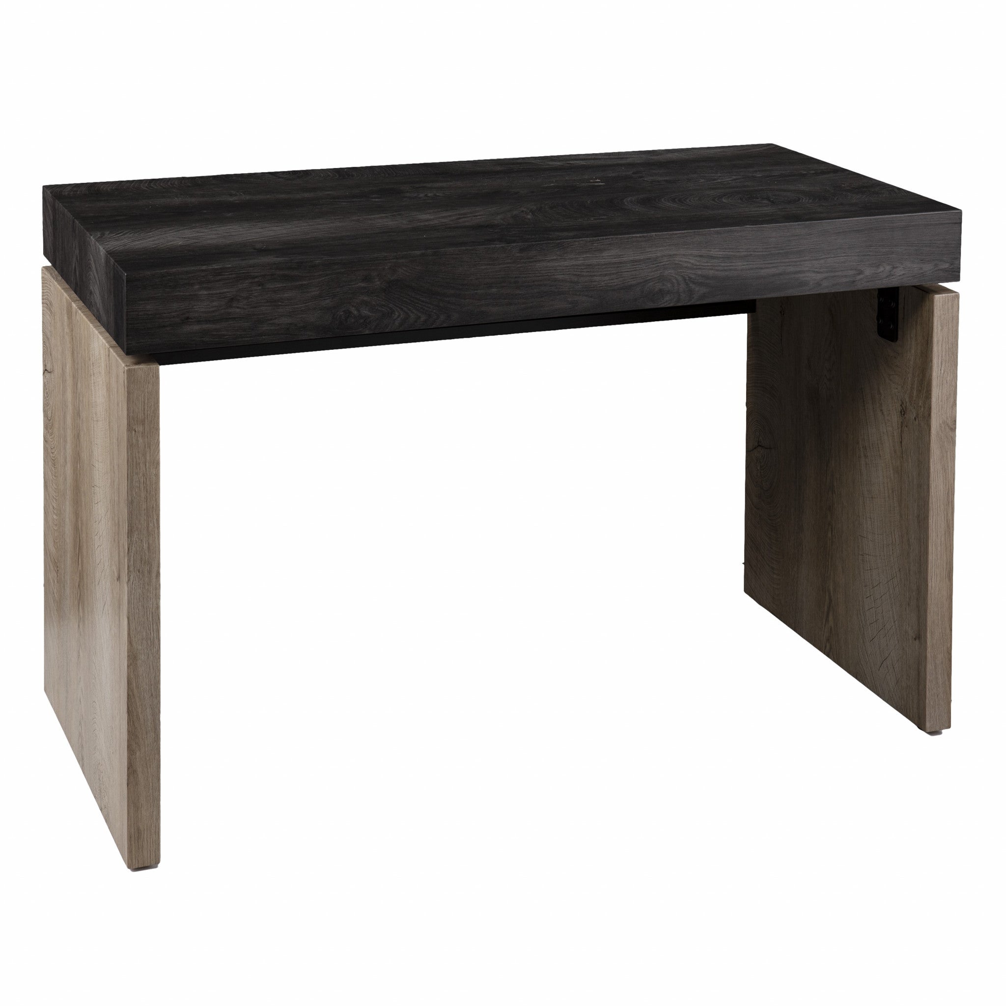 45" Black and Brown Wood Sled - Office