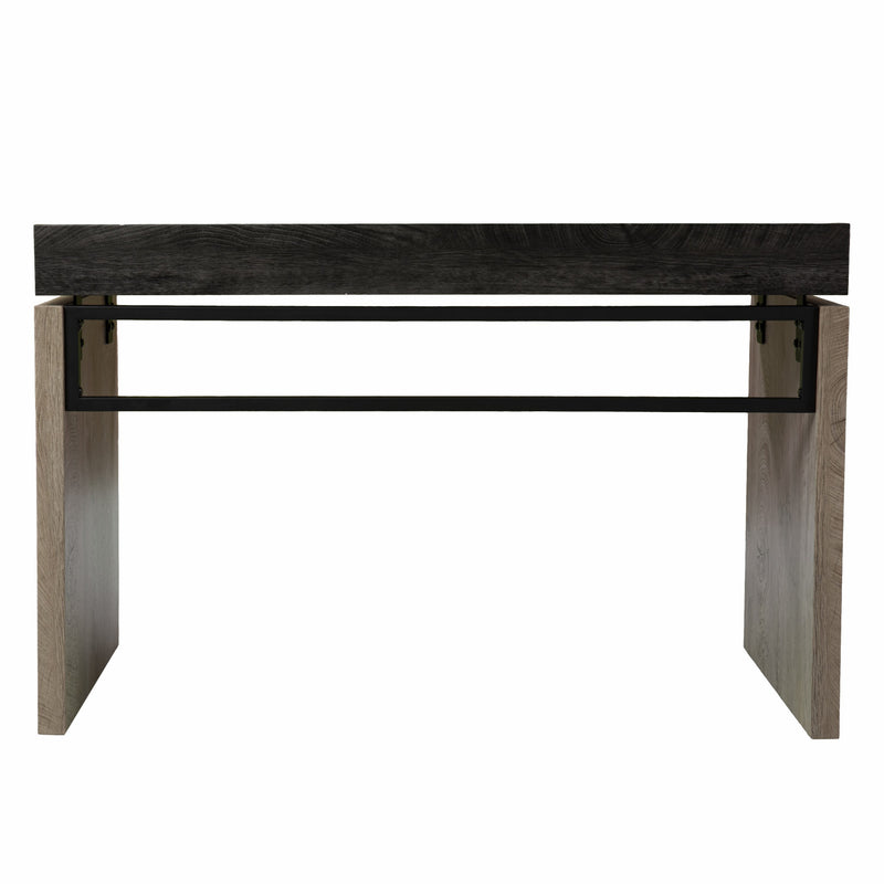 45" Black and Brown Wood Sled - Office