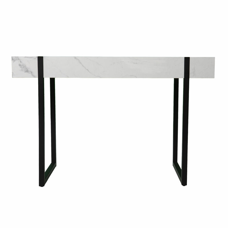 45" White and Black Writing Desk - Office