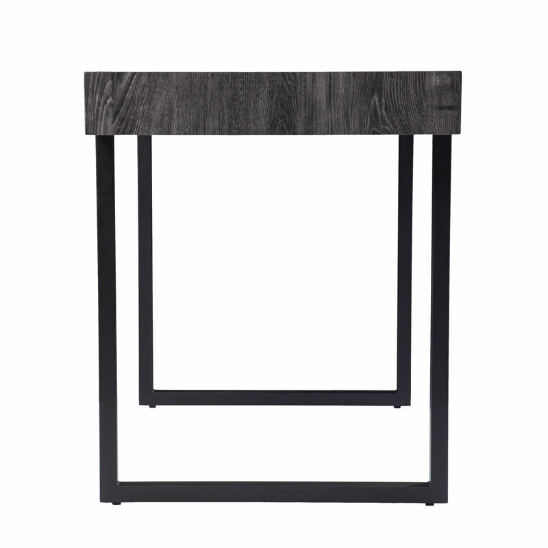 45" Black Wood Sled Writing Desk - Office
