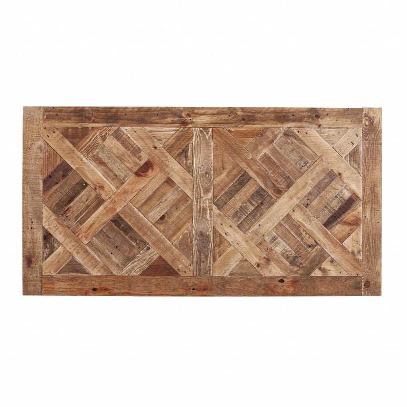 53" Natural and Black Wood Writing Desk - Office