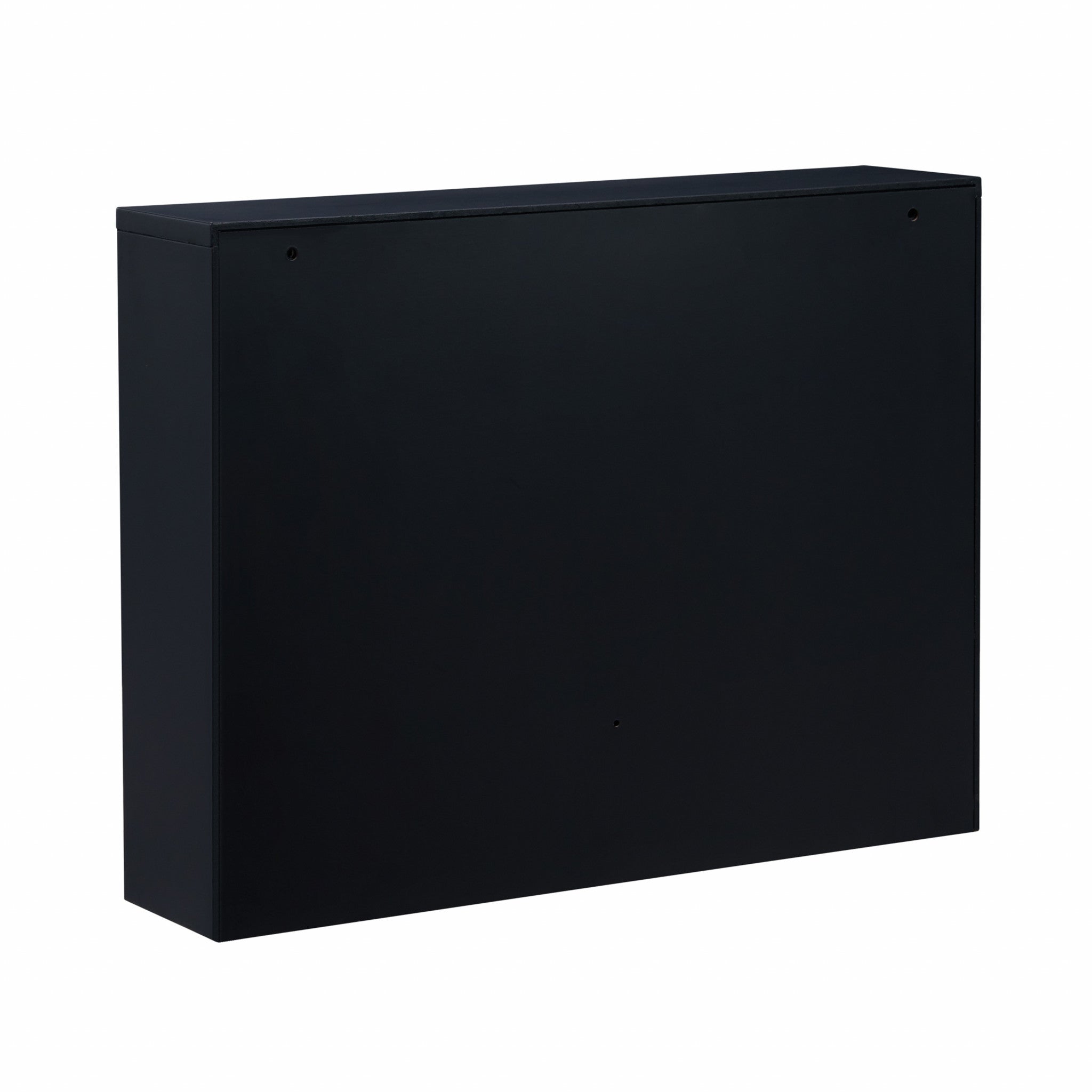 26" Black Wood Wall Mounted Folding Floating Desk - Office