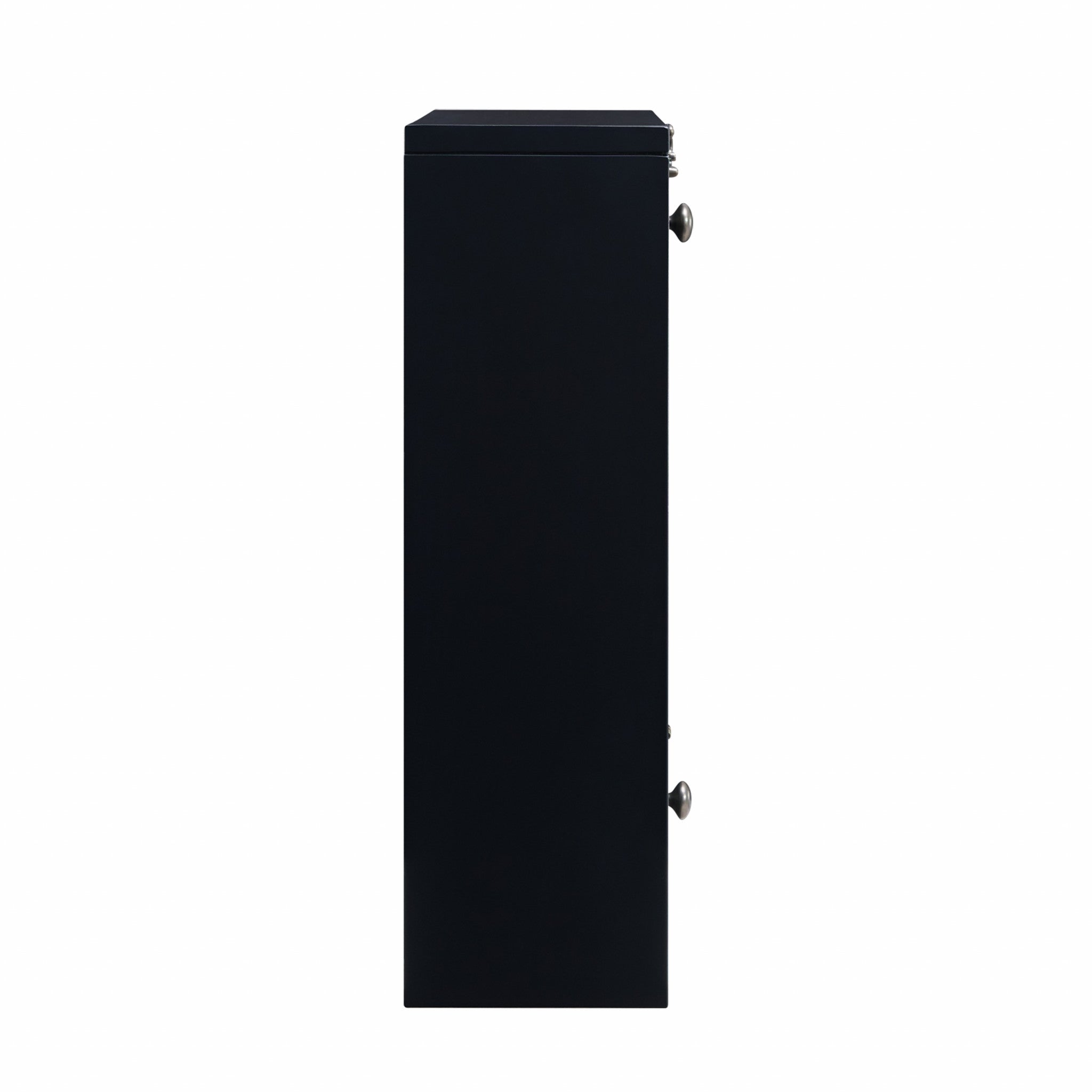 26" Black Wood Wall Mounted Folding Floating Desk - Office