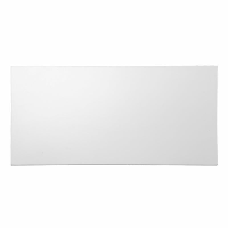 43" White Wood With Two Drawers - Office