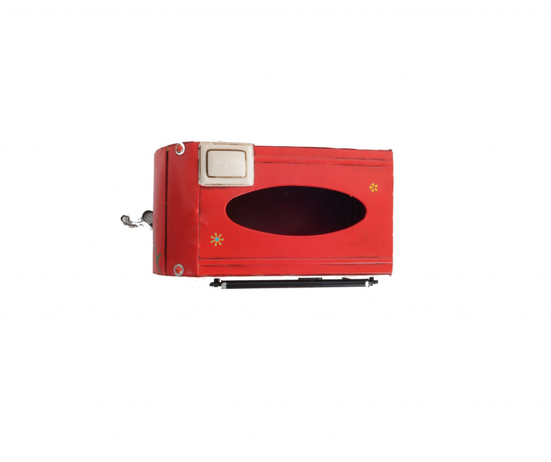 Red Camper Trailer Model Tissue Holder - Bed & Bath