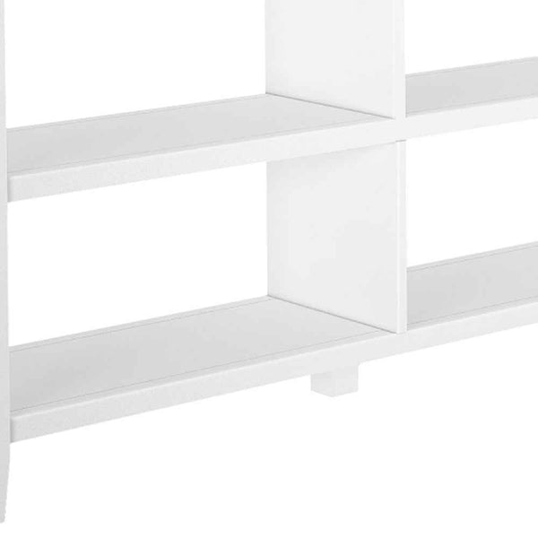 30" White Wood Two Shelf Bookcase Default Title