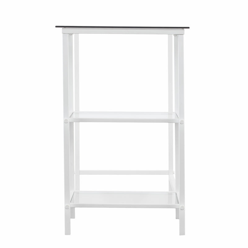 42" Clear and White Glass and Iron - Office