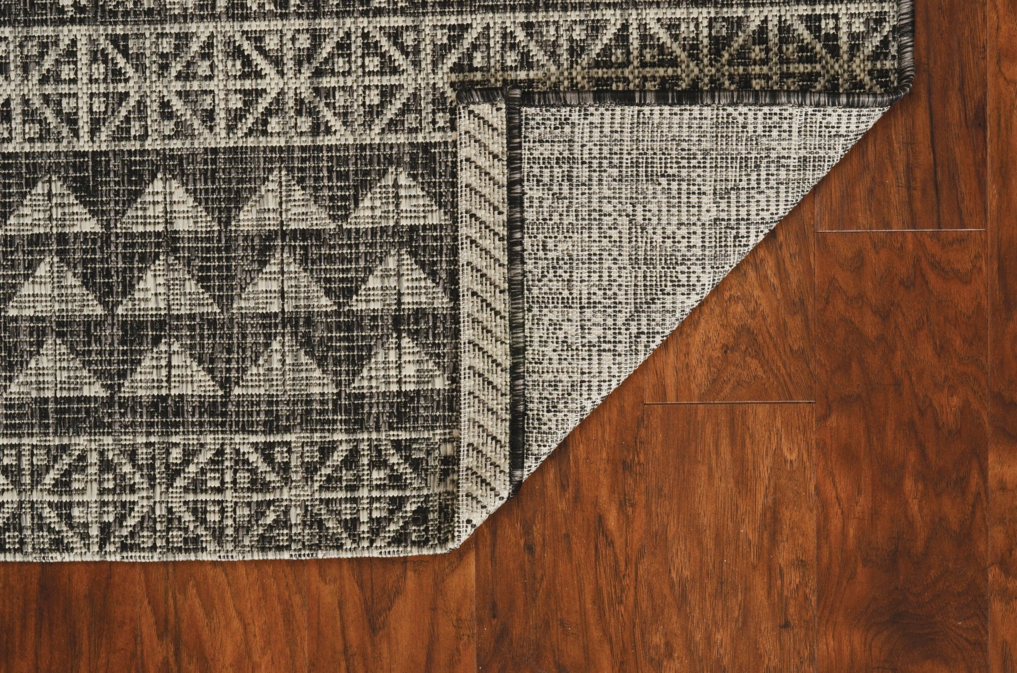3' X 4' Charcoal Southwestern Indoor Outdoor Area Rug - Outdoor