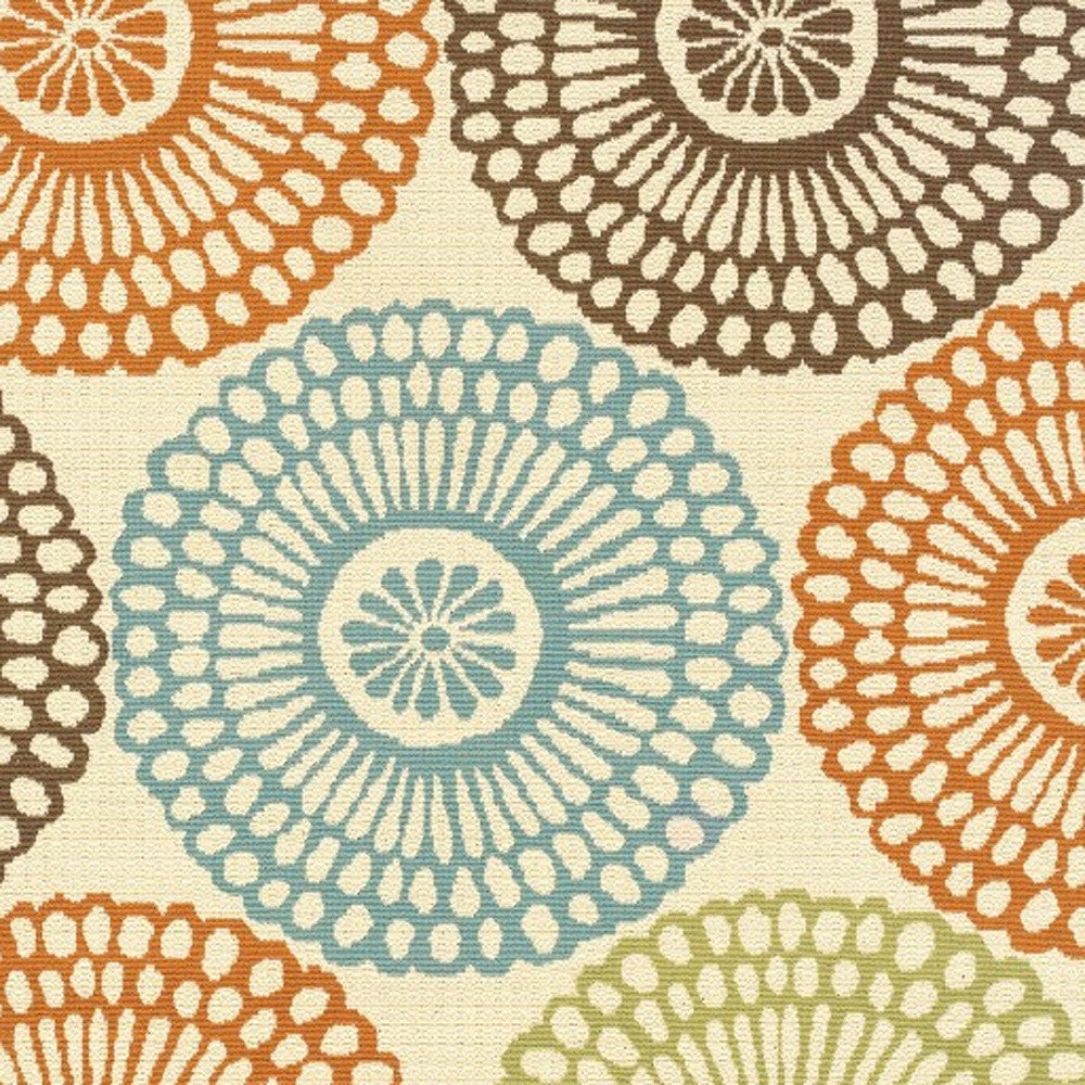 8' X 13' Beige Indoor Outdoor Area Rug - Outdoor