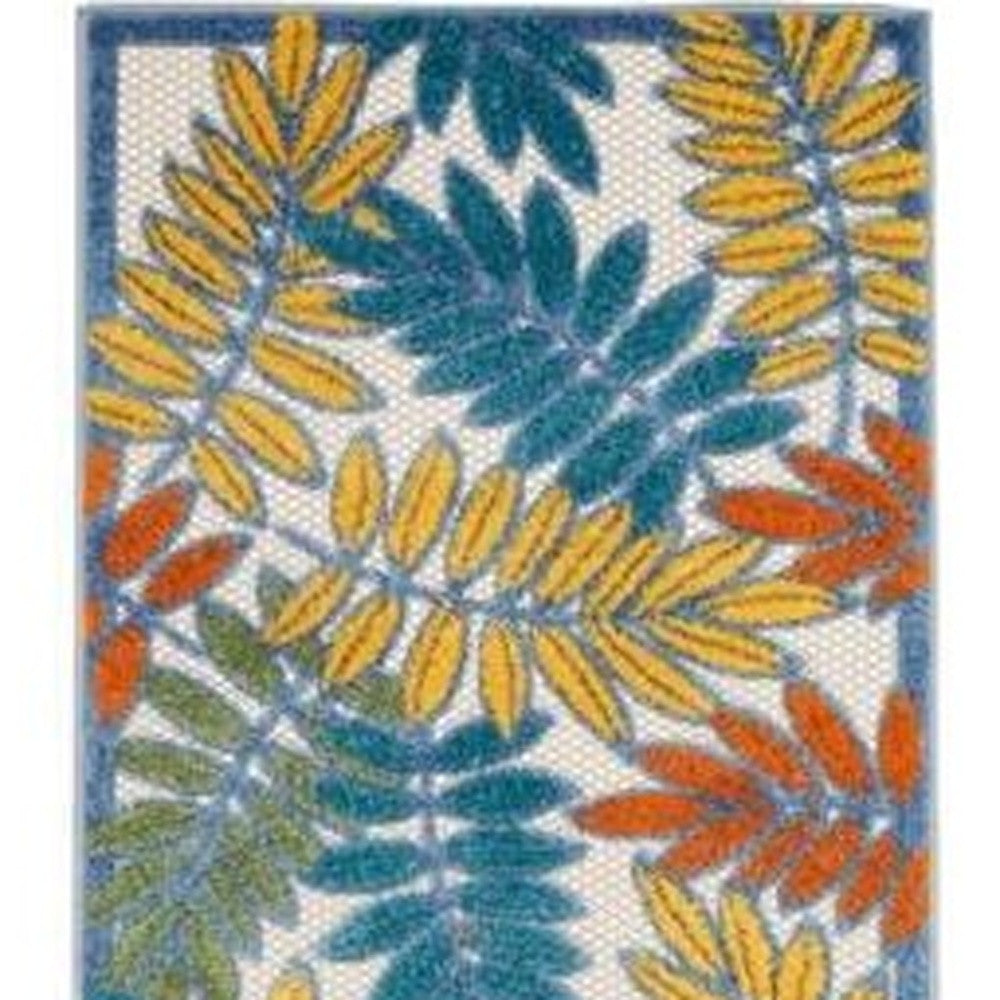 10' Ivory Indoor Outdoor Runner Rug - Outdoor