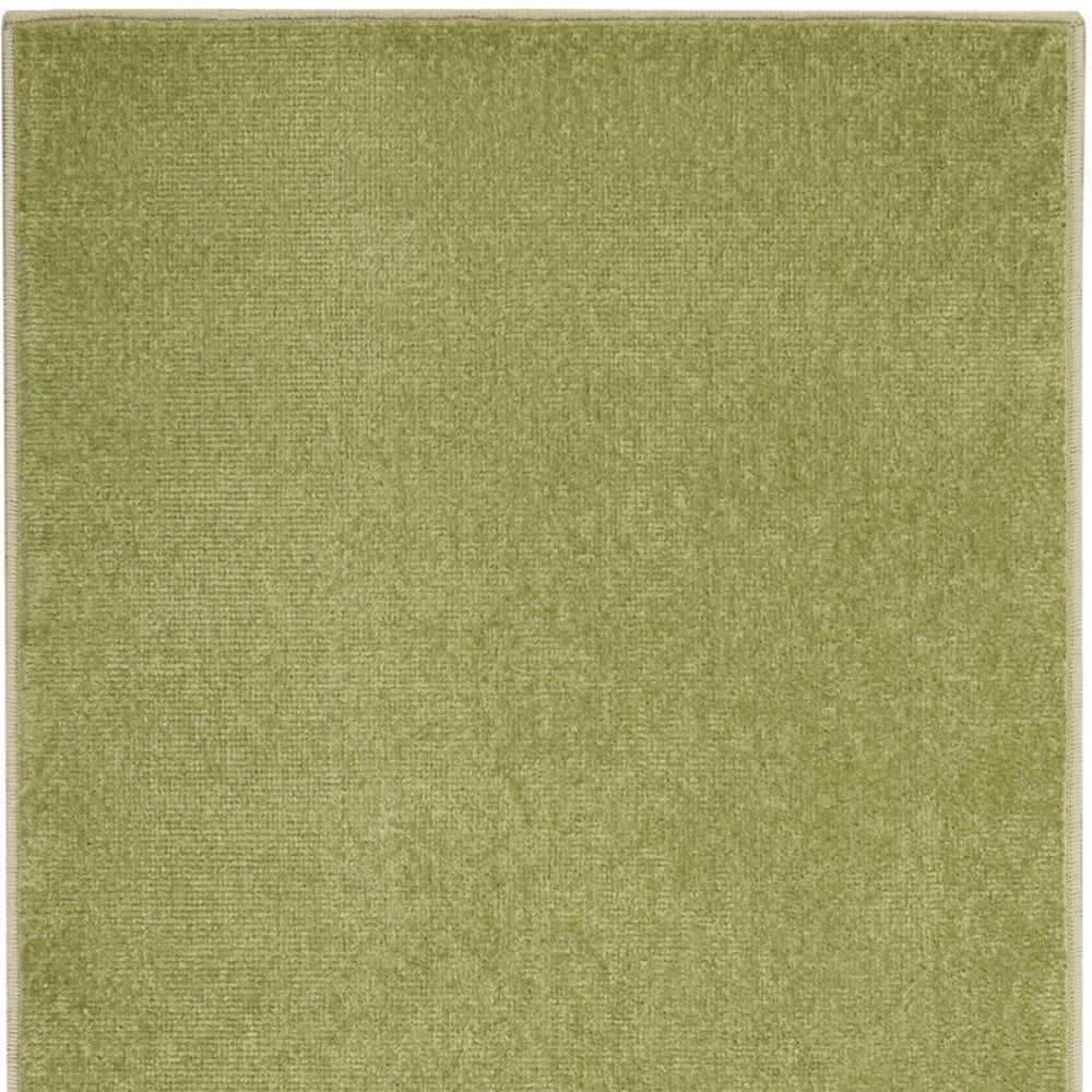 6' Green Indoor Outdoor Runner Rug - Outdoor