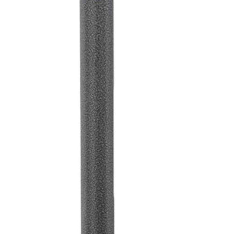 48000 BTU Silver Steel Propane Cylindrical Pole Standing Patio Heater