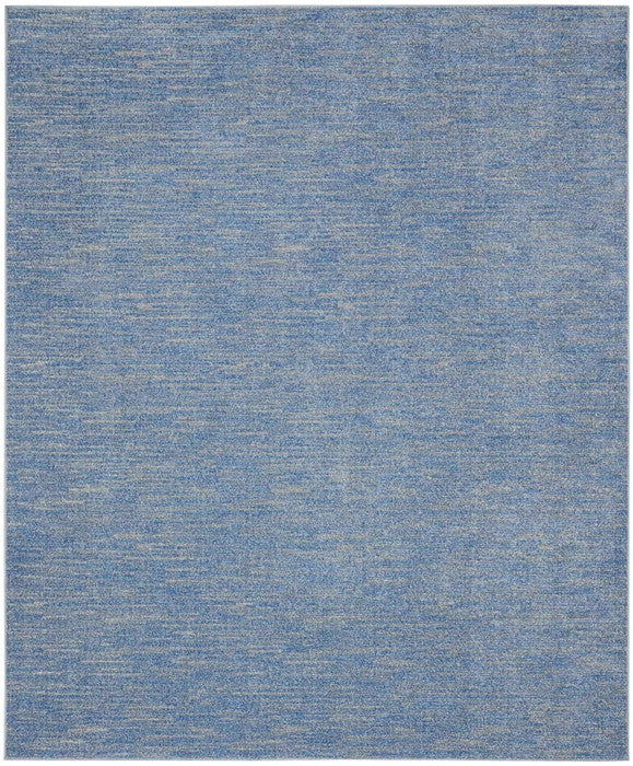 10' X 14' Blue And Gray Indoor Outdoor Area Rug - Outdoor