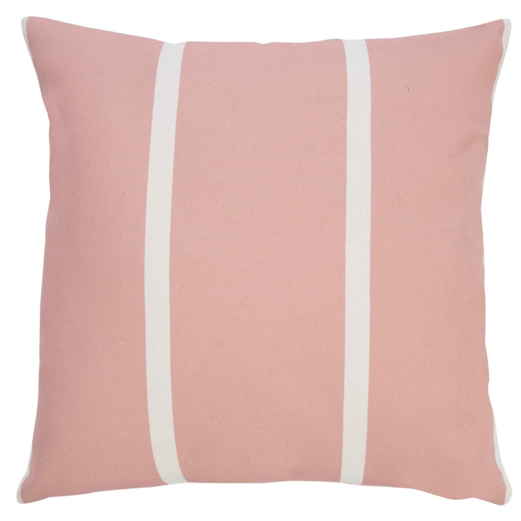 20" X 20" Pink Zippered Geometric Indoor Outdoor Throw Pillow