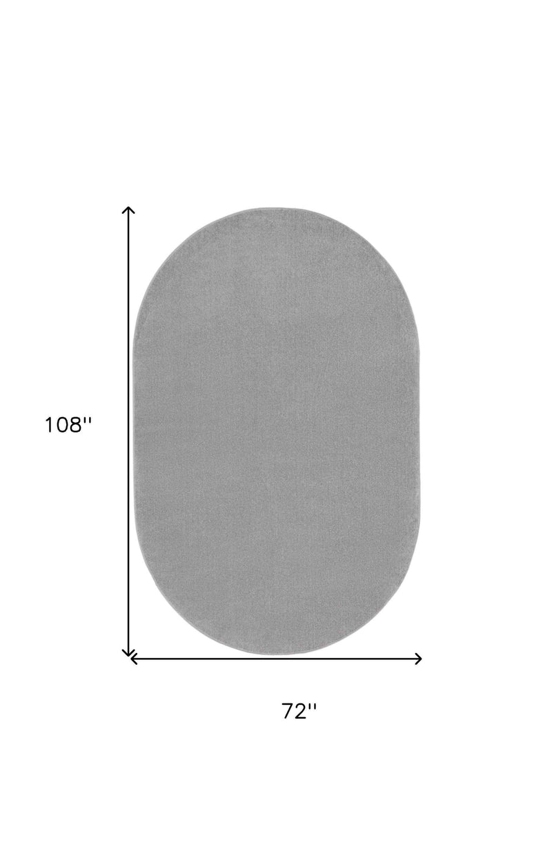 6' X 9' Gray Indoor Outdoor Area Rug