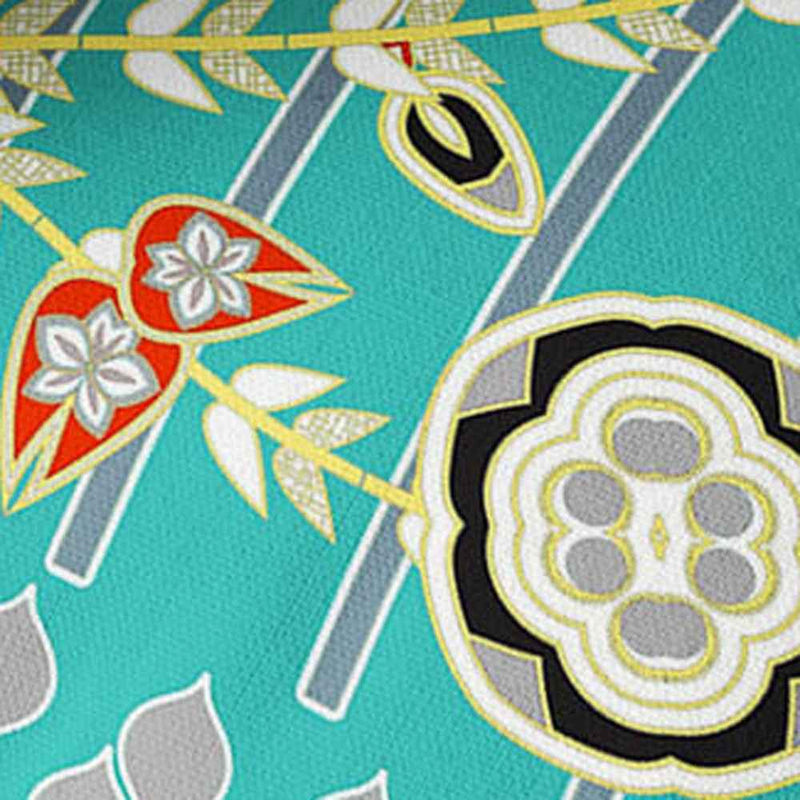 Set of Two 16" X 16" Blue and Yellow Peacock Blown Seam Floral Indoor Outdoor Throw Pillow