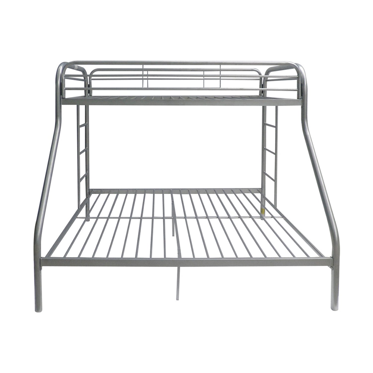 78" X 54" X 60" Twin Over Full Silver Metal Tube Bunk Bed - Bed & Bath