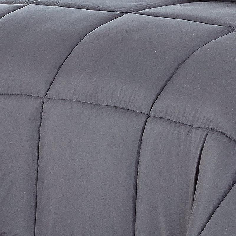Dark Gray California King Polyester Thread Count Down Alternative Comforter - Bed & Bath