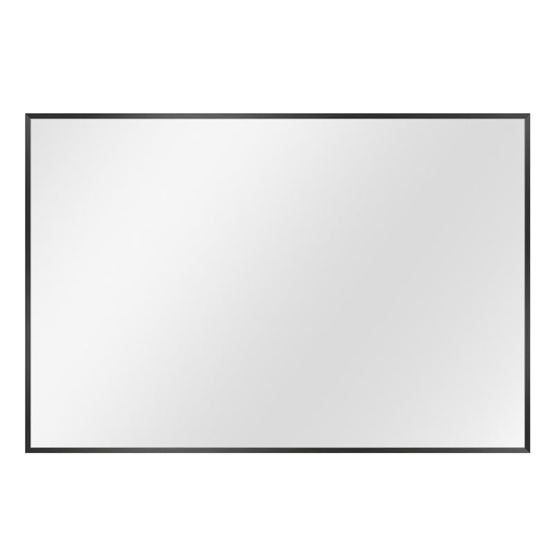 36" Black Metal Framed Accent Mirror - Bed & Bath