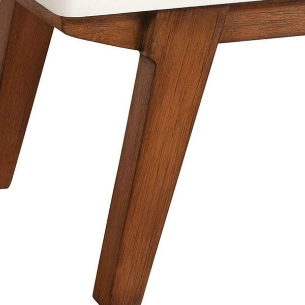 26" White Two Drawer Wood Nightstand Default Title