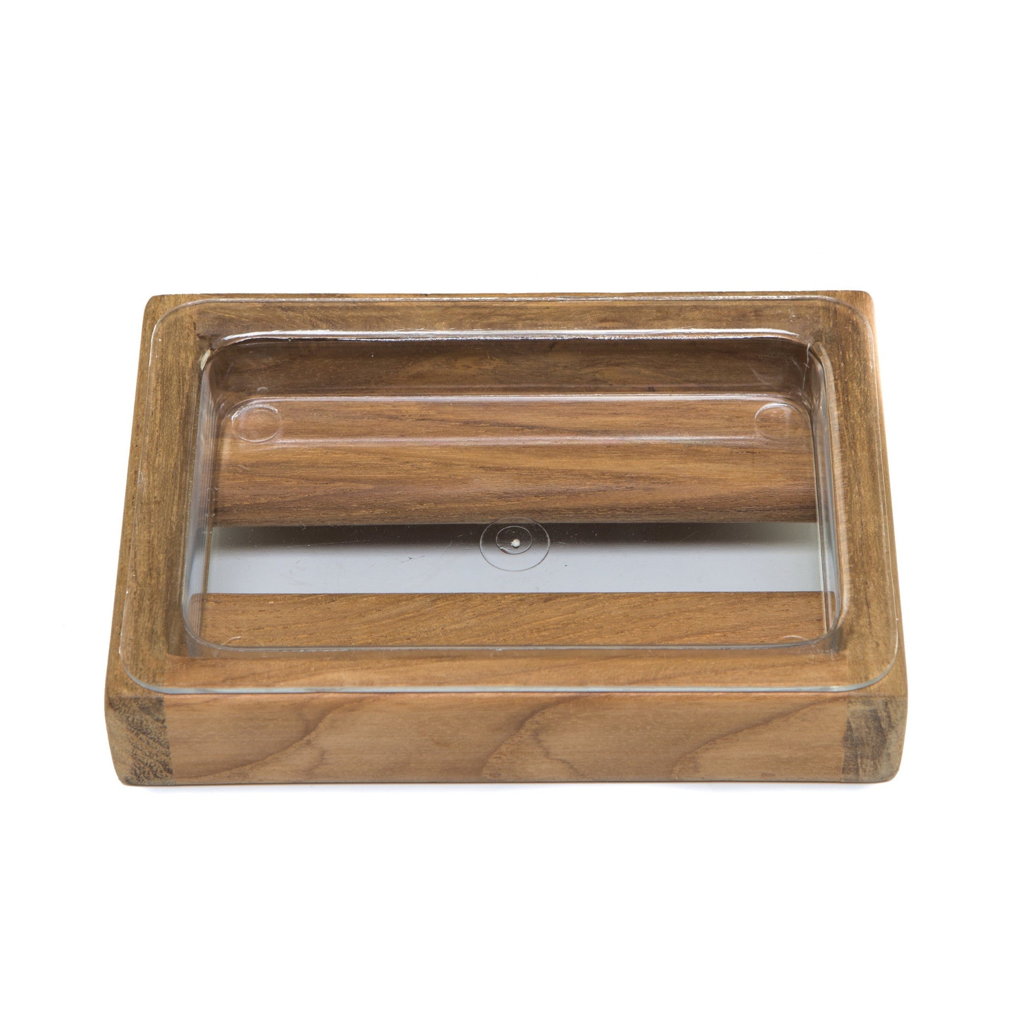 Traditional Solid Teak Vanity Soap Dish - Bed & Bath