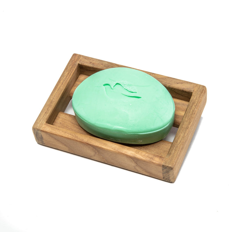 Traditional Solid Teak Vanity Soap Dish - Bed & Bath