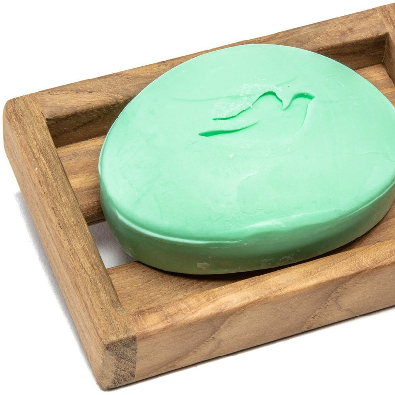 Traditional Solid Teak Vanity Soap Dish - Bed & Bath