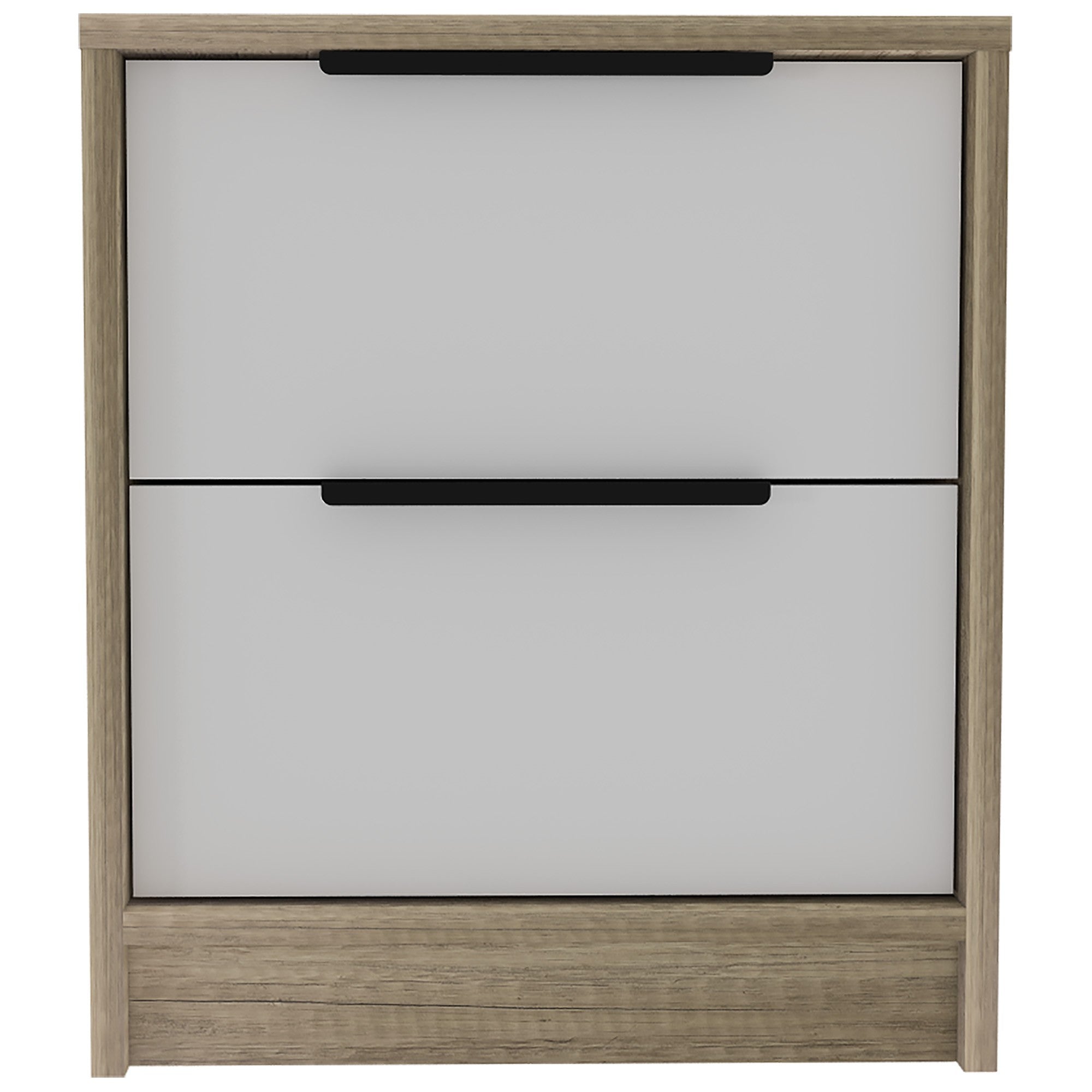 19" Wood Two Drawer Nightstand - Bed & Bath
