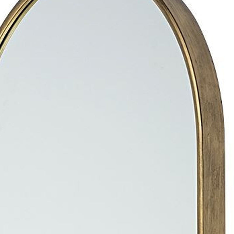 70" Gold Arch Metal Framed Accent Mirror - Bed & Bath