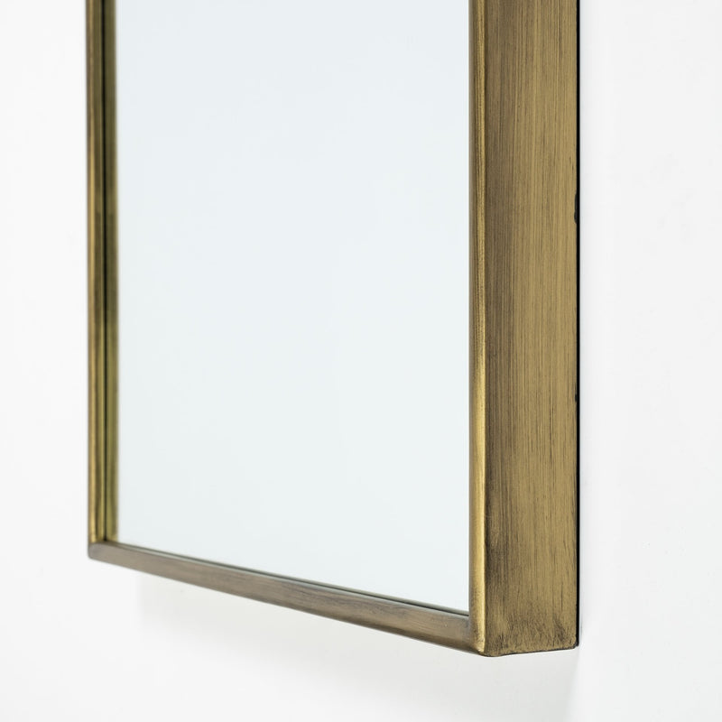 70" Gold Arch Metal Framed Accent Mirror - Bed & Bath