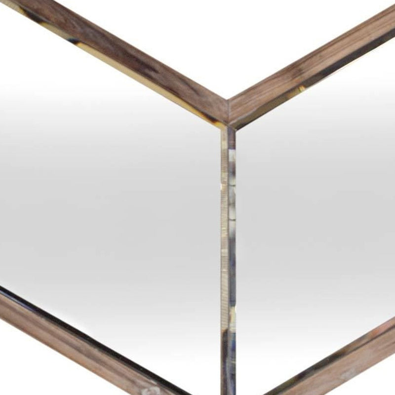 23" Brown Novelty Framed Accent Mirror - Bed & Bath