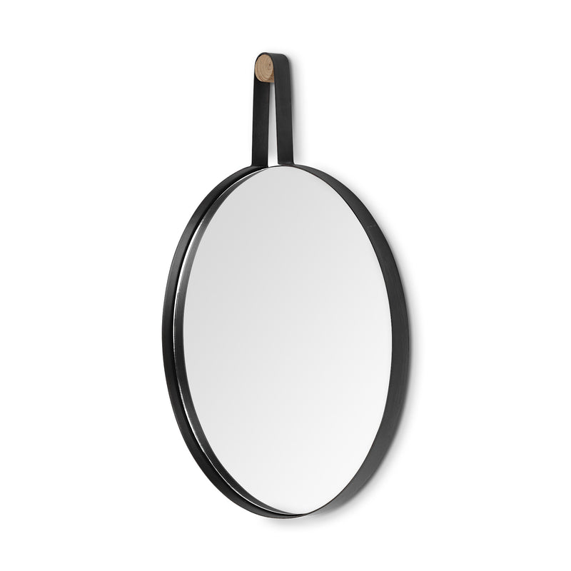 26" Black Wood Mirror - Bed & Bath