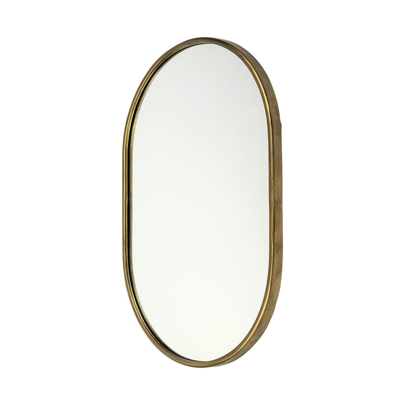 Gold Oval Accent Metal Mirror - Bed & Bath