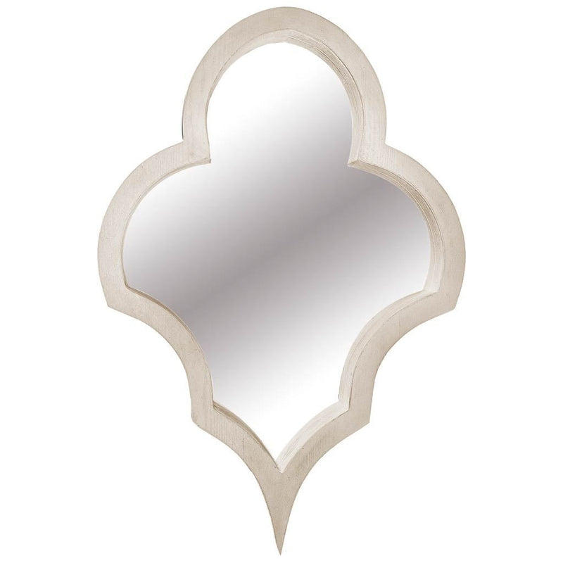 34" Natural Novelty Wood Framed Accent Mirror - Bed & Bath