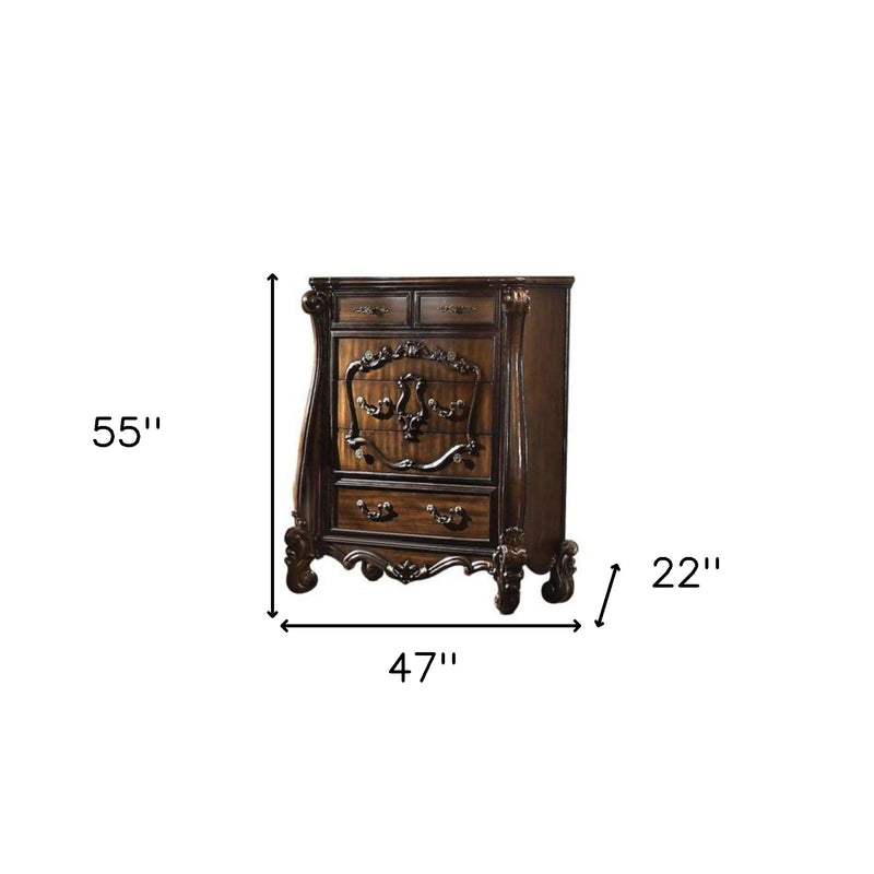 47" Solid Wood Six Drawer Chest - Bed & Bath