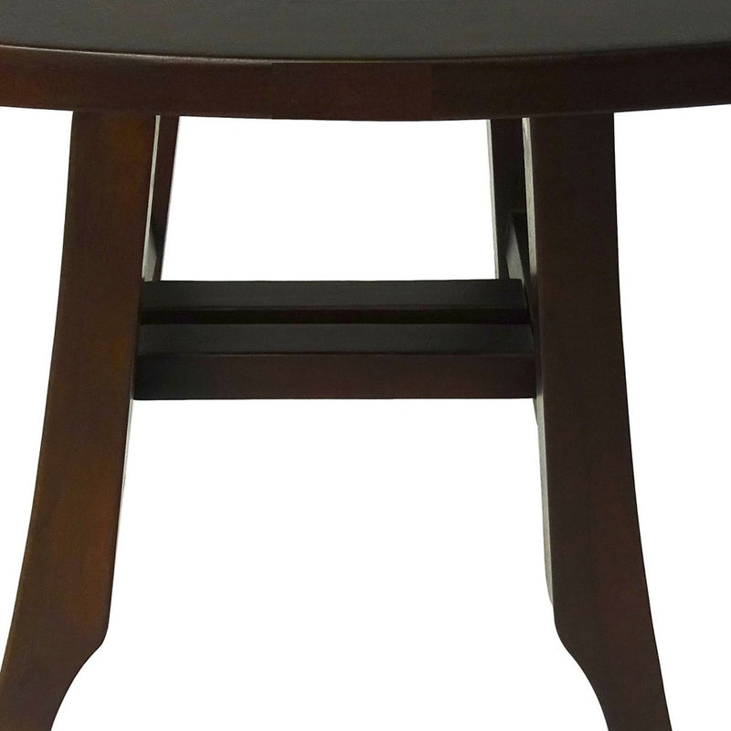 14" Brown Teak Shower Bench - Bed & Bath